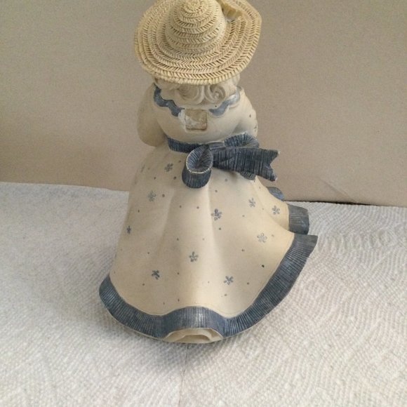 Sarahs Angels Figurine girl holding fruit basket missing wing - Picture 7 of 10